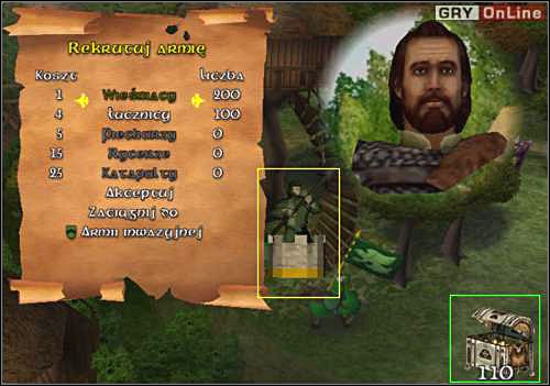 Będziesz miał do wyboru dwie opcje - Las Sherwood - Prowadzenie bitwy | Robin Hood Defender of the Crown - Robin Hood: Defender of the Crown - poradnik do gry
