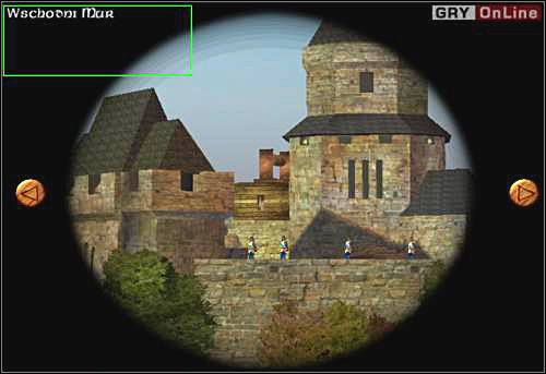 Pierwsze, co robisz, to wybierasz stronę zamku, którą chcesz zaatakować - Oblężenie | Robin Hood Defender of the Crown - Robin Hood: Defender of the Crown - poradnik do gry