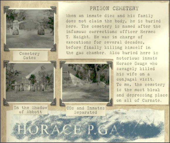 1 - [Lokacje] Prison Cemetery, The Quarry - The Suffering - poradnik do gry