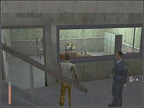 Wracamy do miejsca, gdzie spotkaliśmy żywego człowieka i schodzimy z nim schodami na dół w kierunku B-Level - [Poziom 1] cz.3 - The Suffering - poradnik do gry