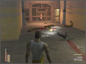 Przechodzimy przez drzwi i docieramy do naszej żony, którą przed momentem widzieliśmy przez telewizor - [Poziom 4] cz.4 - The Suffering - poradnik do gry