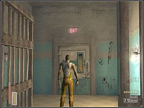 Przed końcem poziomu trochę postrzelamy, a gdy zobaczymy drzwi z napisem exit, oznacza to wyjście - [Poziom 4] cz.8 - The Suffering - poradnik do gry