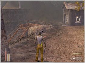 Zanim zejdziemy na dół, możemy podejść w lewo po kilka przydatnych rzeczy lub też zajrzeć do domku - [Poziom 8] cz.2 - The Suffering - poradnik do gry