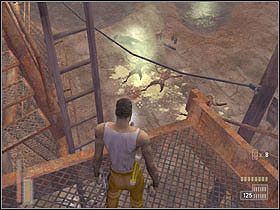 Schodząc w dół warto wybić potwory z góry, gdyż tak jest łatwiej - [Poziom 8] cz.2 - The Suffering - poradnik do gry