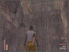 Następnie wspinamy się po skale do góry, a potem na drabinę - [Poziom 9] cz.1 - The Suffering - poradnik do gry