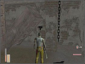 Musimy wysunąć klatkę, która jest pomiędzy regałami - [Poziom 11] cz.3 - The Suffering - poradnik do gry