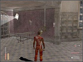 Po oczyszczeniu komnaty strzelamy jeszcze w skrzynkę, aby zniszczyć ostatni projektor - [Poziom 11] cz.7 - The Suffering - poradnik do gry