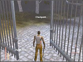 Wychodzimy przez bramę znajdując przy okazji notkę - [Poziom 12] cz.1 - The Suffering - poradnik do gry