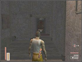 Tymi schodami nie zawędrujemy daleko, należy skorzystać z dziury w ścianie - [Poziom 14] cz.3 - The Suffering - poradnik do gry