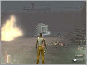 Cześć potworów zabijamy z działka, a tych bardziej odpornych znów granatem albo dynamitem czy koktajlem - [Poziom 16] cz.2 - The Suffering - poradnik do gry