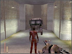 Teraz schodzimy na dół i obchodzimy budynek ciesząc się ciszą po burzy - [Poziom 17] cz.2 - The Suffering - poradnik do gry