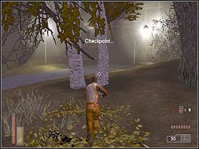 Następnie jest jaskinia i znów lasek - [Poziom 17] cz.3 - The Suffering - poradnik do gry