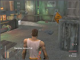 Tutaj musimy przesunąć skrzynie na kratkę ściekową, aby zablokować odpływ wody - [Poziom 20] cz.1 - The Suffering - poradnik do gry