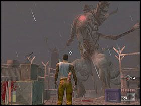 Pojawia się nam żona, jednak rozmowa zostaje szybko przerwana przez pojawienie się finalnego bosa - [Poziom 20] cz.4 - The Suffering - poradnik do gry