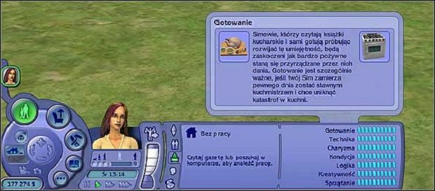 Gotowanie - ta umiejętność pozwala Simom na przygotowanie bardziej sytych posiłków - Umiejętności | The Sims 2 - The Sims 2 - Pełna Kolekcja - poradniki