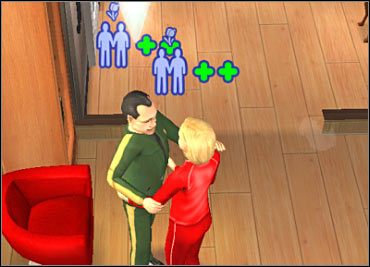Charakterystyczne ikonki informują o tym, iż doprowadzenie do romansu czy zauroczenia będzie zdecydowanie prostsze. - Wiosna | The Sims 2 - The Sims 2 - Pełna Kolekcja - poradniki