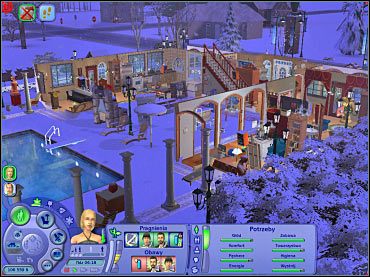 Zdecydowanie większość zimowych atrakcji powiązana jest z pojawiających się na terenie posesji śniegiem. - Zima | The Sims 2 - The Sims 2 - Pełna Kolekcja - poradniki