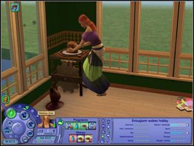 Zdecydowanie ciekawiej przedstawia się opcja malowania, pozwalająca wybrać, co Sim umieści na płótnie - portret członka rodziny, martwą naturę czy element wybrany przez gracza - Sztuka i rzemiosło | The Sims 2 - The Sims 2 - Pełna Kolekcja - poradniki