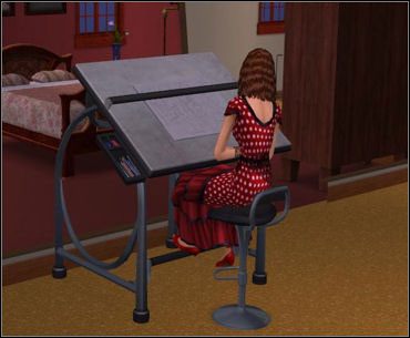 Można tu liczyć na w miarę ujednolicone godziny pracy - najczęściej wychodzi się z domu ok - Architektura | The Sims 2 - The Sims 2 - Pełna Kolekcja - poradniki