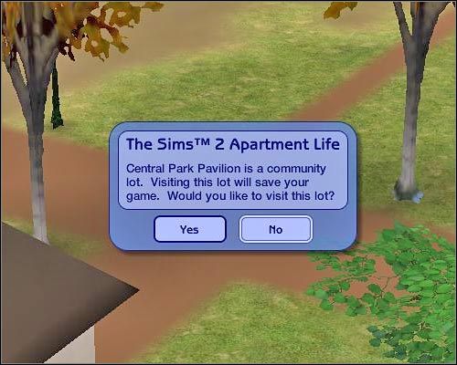 Jeśli dysponujesz dodatkiem Nocne życie, możliwa jest opcja używania zakupionych przez siebie pojazdów - Parcele publiczne | Osiedlowe życie | The Sims 2 - The Sims 2 - Pełna Kolekcja - poradniki