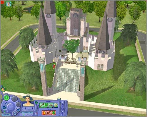 Pałac jasnej strony staje się dostępny w momencie, gdy jeden z Twoich Simów nabędzie zdolności magiczne. - Parcele ukryte | The Sims 2 - The Sims 2 - Pełna Kolekcja - poradniki