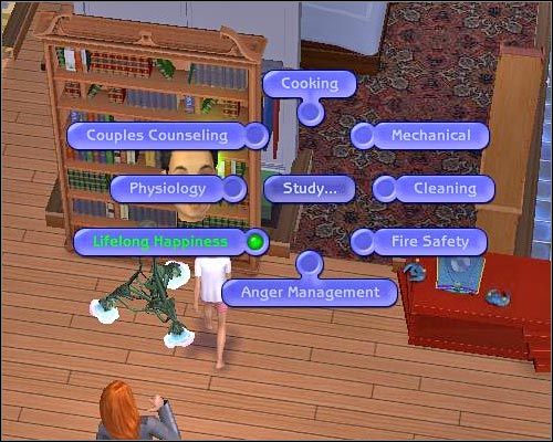 Nowe akcje pojawiają się na wspólnej liście wraz ze znanymi już opcjami. - Najważniejsze nowości | The Sims 2 - The Sims 2 - Pełna Kolekcja - poradniki