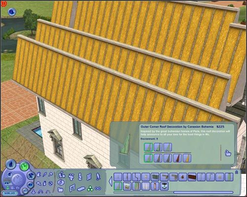 Bardziej zauważalną zmianą jest możliwość malowania sufitów poszczególnych mieszkań i domów - Elementy konstrukcji | The Sims 2 - The Sims 2 - Pełna Kolekcja - poradniki