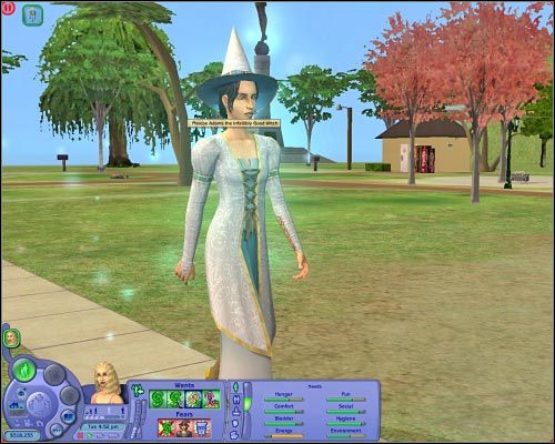 Wróżki pojawiają się na różnych parcelach publicznych, między innymi w pobliżu sklepów oraz w parkach. - Informacje wstępne | Magia | The Sims 2 - The Sims 2 - Pełna Kolekcja - poradniki