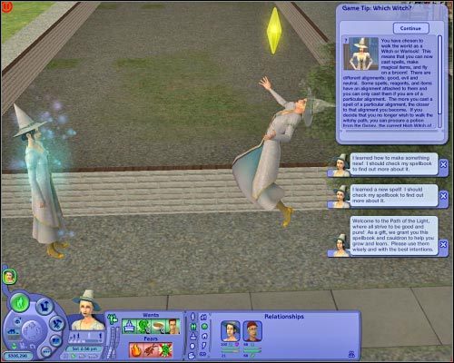 Upragniony awans odblokuje Ci dostęp do wielu nowych, ciekawych opcji gry. - Informacje wstępne | Magia | The Sims 2 - The Sims 2 - Pełna Kolekcja - poradniki