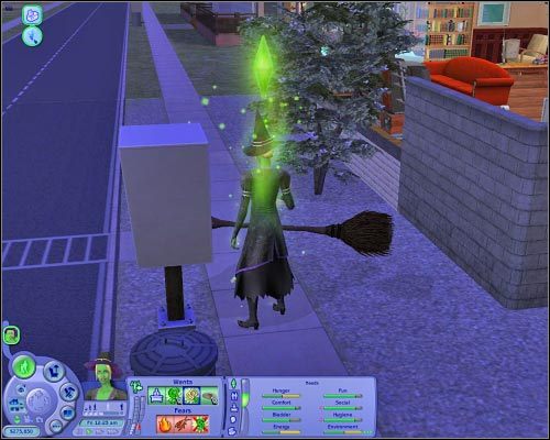 Magiczna miotła jest szybszym środkiem transportu od taksówki. - Informacje wstępne | Magia | The Sims 2 - The Sims 2 - Pełna Kolekcja - poradniki