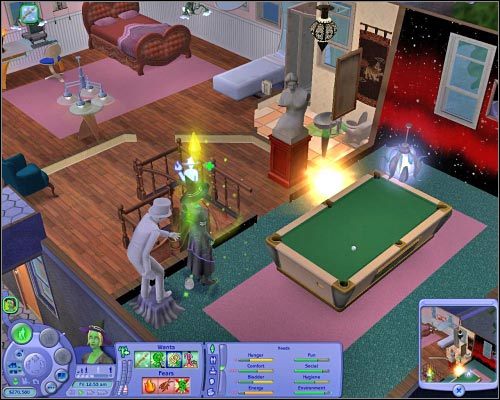 Zaklęcie o nazwie Inflammo umożliwia podpalanie zaznaczonych obiektów. - Czary | The Sims 2 - The Sims 2 - Pełna Kolekcja - poradniki