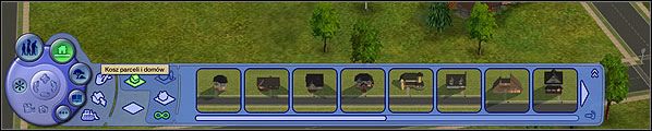 Jeśli natomiast chcemy założyć całkiem nową i pustą parcelę, musimy wybrać drugą z kolei opcję - kliknąć na przycisk Puste parcele - w ten sposób po prawej stronie ukażą nam się różne kształty (i rozmiary) dostępnych parceli, które możemy założyć - Zakładanie parceli | Modernizacja otoczenia | The Sims 2 - The Sims 2 - Pełna Kolekcja - poradniki