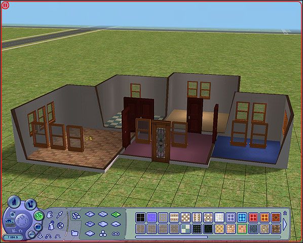 Jeżeli nie jesteśmy z niej zadowoleni, możemy ją skasować, naciskając równocześnie dwa przyciski: Shift i Ctrl i klikając myszką w pomieszczeniu, w którym chcemy wykasować całą podłogę - Podłogi | The Sims 2 - The Sims 2 - Pełna Kolekcja - poradniki