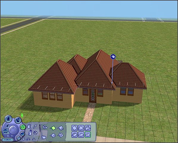 Mamy możliwość również zamontowania mansard - czyli małych pomieszczeń z dachem, które w każdej chwili możemy wmontować w istniejący już dach - Dach | The Sims 2 - The Sims 2 - Pełna Kolekcja - poradniki