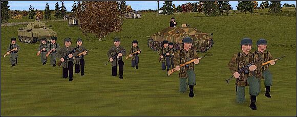 Niemcy w 1944 - od lewej: piechota, strzelcy górscy, spadochroniarze i piechota Luftwaffe - Niemcy | Strony konfliktu | Combat Mission 2 Barbarossa to Berlin - Combat Mission 2: Barbarossa to Berlin - poradnik do gry