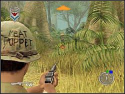 Ruszaj prosto, po kilkunastu sekundach drużyna zostanie zaatakowana przez kolejny oddział Vietcongu - Hearts and Minds (2) | Misja 02 | ShellShock Nam 67 - ShellShock: Nam 67 - poradnik do gry