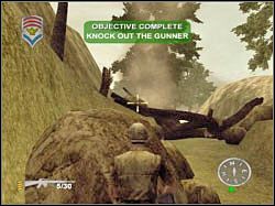 Teoretycznie mógłbyś ruszać dalej, na górze przyczaił się jednak pojedynczy strzelec - Fort Assault (3) | Misja 03 | ShellShock Nam 67 - ShellShock: Nam 67 - poradnik do gry