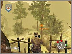 Jeśli chcesz, możesz wejść na kryjówkę znajdującą się na drzewie - Artillery Hill (1) | Misja 07 | ShellShock Nam 67 - ShellShock: Nam 67 - poradnik do gry