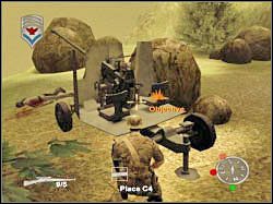 Z dotarciem do dwóch pozostałych dział nie powinieneś mieć najmniejszych problemów - Artillery Hill (2) | Misja 07 | ShellShock Nam 67 - ShellShock: Nam 67 - poradnik do gry