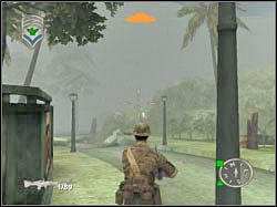 Uważaj na operatora stacjonarnego działa maszynowego, który rozstawił się kawałek dalej (charakterystyczne wzgórze - na screenie) - Men Down (1) | Misja 08 | ShellShock Nam 67 - ShellShock: Nam 67 - poradnik do gry