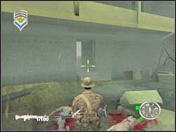 Jedyna droga prowadzi przez widoczną na screenie wnękę - Men Down 02 | Misja 08 | ShellShock Nam 67 - ShellShock: Nam 67 - poradnik do gry