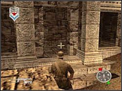 Do dalszej części kompleksu prowadzi wnęka, którą ukazałem na screenie - Diem (1) | Misja 10 | ShellShock Nam 67 - ShellShock: Nam 67 - poradnik do gry