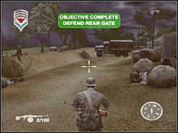 Jeśli wcześniej oczyściłeś okolicę jaskini, z której wyszedłeś, to pierwszy z wymienionych celów zostanie automatycznie zaliczony - China Beach (1) | Misja 11 | ShellShock Nam 67 - ShellShock: Nam 67 - poradnik do gry