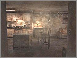 Kiedy będziesz gotowy, przejdź przez pobliskie drzwi, po czym skieruj się korytarzem w stronę kuchni - Pokój 302 (1) | Etap 1 w Silent Hill 4 The Room - Silent Hill 4: The Room - poradnik do gry