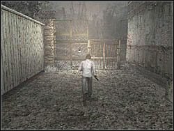 Teraz możesz wrócić w pobliże domku - Las (3) | Etap 3 w Silent Hill 4 The Room - Silent Hill 4: The Room - poradnik do gry
