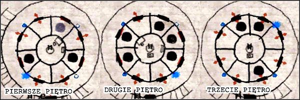 Tak ma wyglądać ustawienie poszczególnych pięter - Podwodne więzienie (4) | Etap 4 w Silent Hill 4 The Room - Silent Hill 4: The Room - poradnik do gry