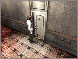 Teraz idź w stronę drzwi do twojego mieszkania (dla sklerotyków - numer 302) - Świat apartamentów (4) | Etap 6 w Silent Hill 4 The Room - Silent Hill 4: The Room - poradnik do gry