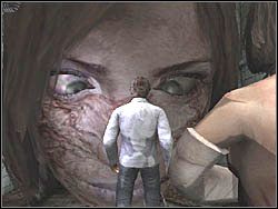 Zacznij schodzić po schodach, eliminując po drodze trzech przeciwników - Szpital (3) | Etap 7 w Silent Hill 4 The Room - Silent Hill 4: The Room - poradnik do gry