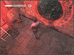 Ponownie udaj się do czerwonego pomieszczenia z drabinką, którą zejdź na dół - Dworzec po raz drugi (3) | Etap 8 w Silent Hill 4 The Room - Silent Hill 4: The Room - poradnik do gry