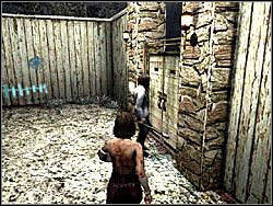 Kolejno udaj się przez drzwi widoczne na rysunku - Las po raz drugi (2) | Etap 9 w Silent Hill 4 The Room - Silent Hill 4: The Room - poradnik do gry